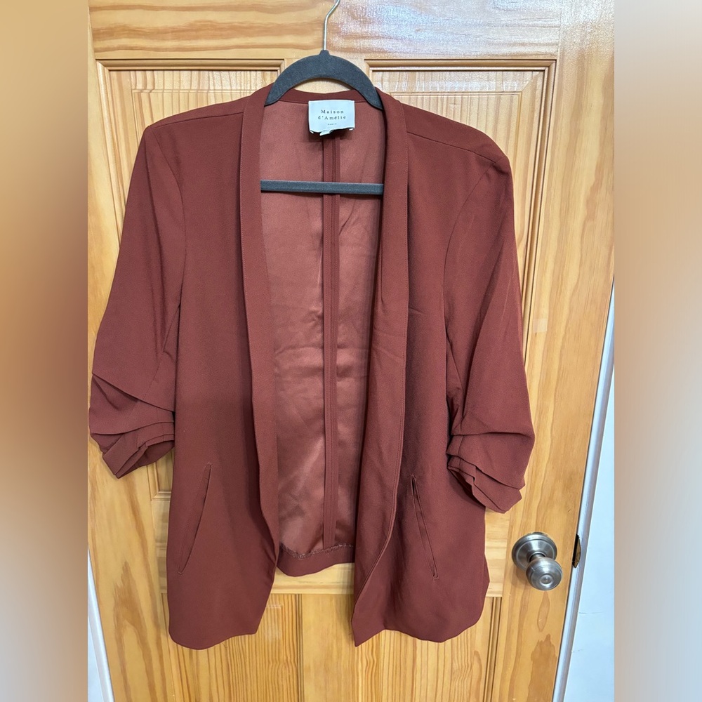 Maison D’amélie Rust Color Blazer